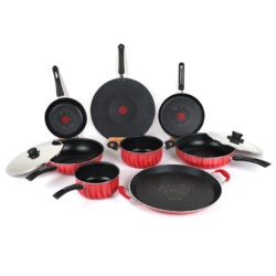 8PCS Non-Stick Colli Press Aluminum Cookware Set