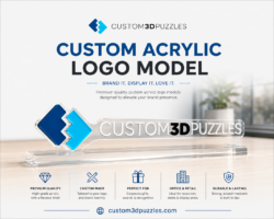 Custom Acrylic Logo Model by Custom 3D Puzzles