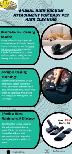 Animal Hair Vacuum Attachment for Powerful Pet Hair Removal