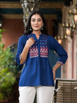 Buy Solid Cotton Tunics for Women Online in India
