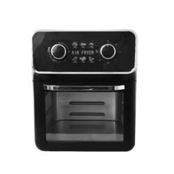 10L Glass Air Fryer, 1350W Oil-Saving Cooker with 360° Hot Air Circulation