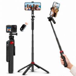 Tripod Stand for Mobile Phone with Bluetooth Remote | ATSolutions Travel & Vlogging Tripod