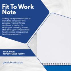 Fit To Work Note | Fit Note