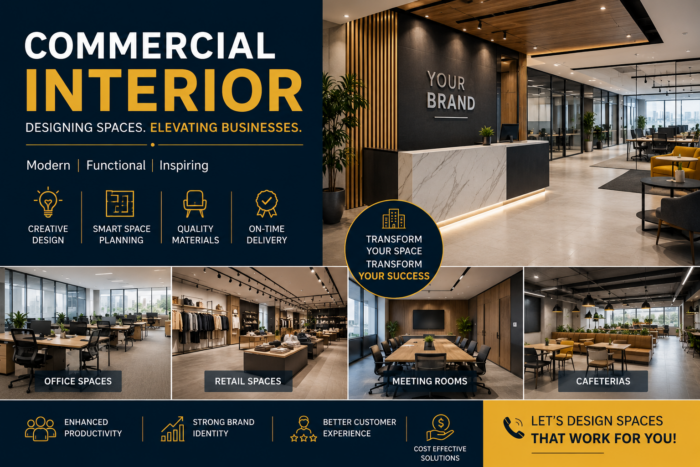 Commercial Interior Design Services | Modern & Functional Workspace Solutions
