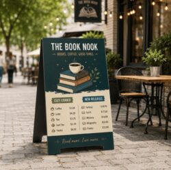 Custom Corrugated A-Frame Signs Printing | Portable Sidewalk & Event Signage