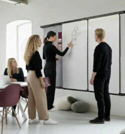 Visuelles Denken mit tragbaren Whiteboards für moderne Arbeitsumgebungen