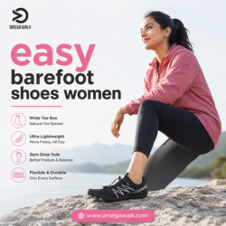 Lightweight Easy Barefoot Shoes for Women with Wide Toe Box