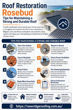 Roof Restoration Rosebud Tips for Maintaining a Strong and Durable Roof