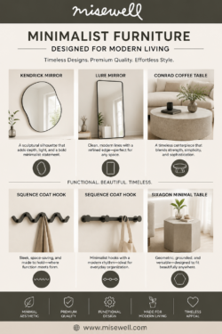 Minimalist Furniture Collection by Misewell: Modern Designs for Timeless Living