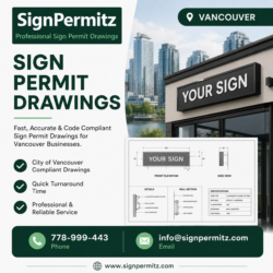 Professional Sign Permit Drawings in Vancouver
