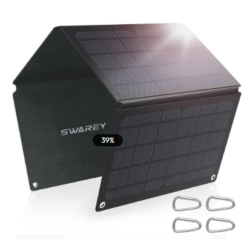 SWAREY 30W Foldable Solar Panel Lightweight USB Charger for Hiking