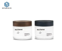 Custom 300ml Cosmetic Wide Mouth Plastic Jar Body Scrub Cream Jar