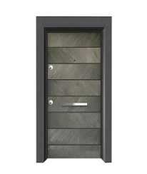 Modern Steel Frame Armored Door for Secure Entrances