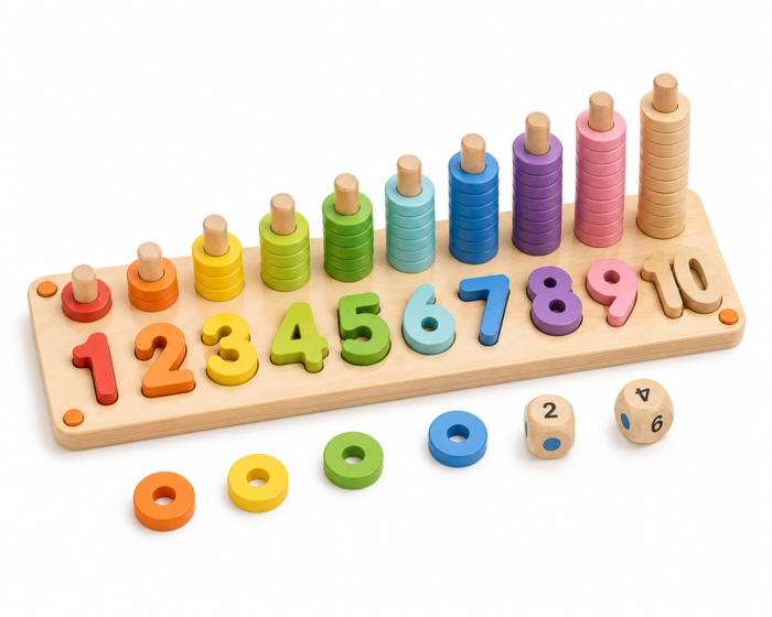 Number and Shape Puzzle Board