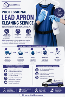Lead apron cleaning service
