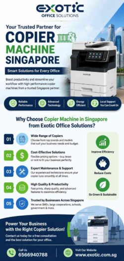 Copier Machine Singapore: Smart, Reliable & Cost-Effective Office Solutions