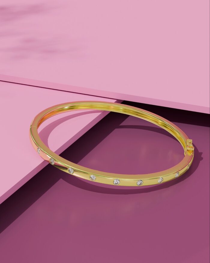 lab grown diamond bangle