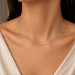 14KT White Gold Chain | Elegant & Timeless Jewelry
