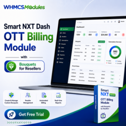 Smart NXT Dash OTT Billing Module with Bouquets for Resellers