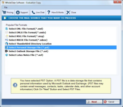 WholeClear PST to EML Converter Software