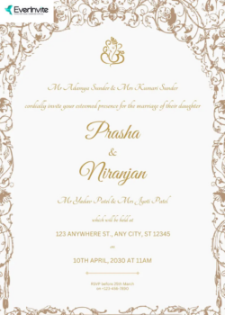 Luxury Wedding Invitation for an Elegant Celebration