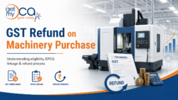 GST Refund on Machinery Purchase and EPCG Process