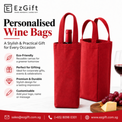 Personalised Wine Bags Singapore | Custom Gifting Solutions by EzGift