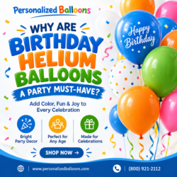 Brighten Every Celebration with Colorful Birthday Helium Balloons