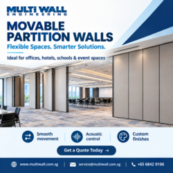 Movable Partition Walls for Flexible Spaces